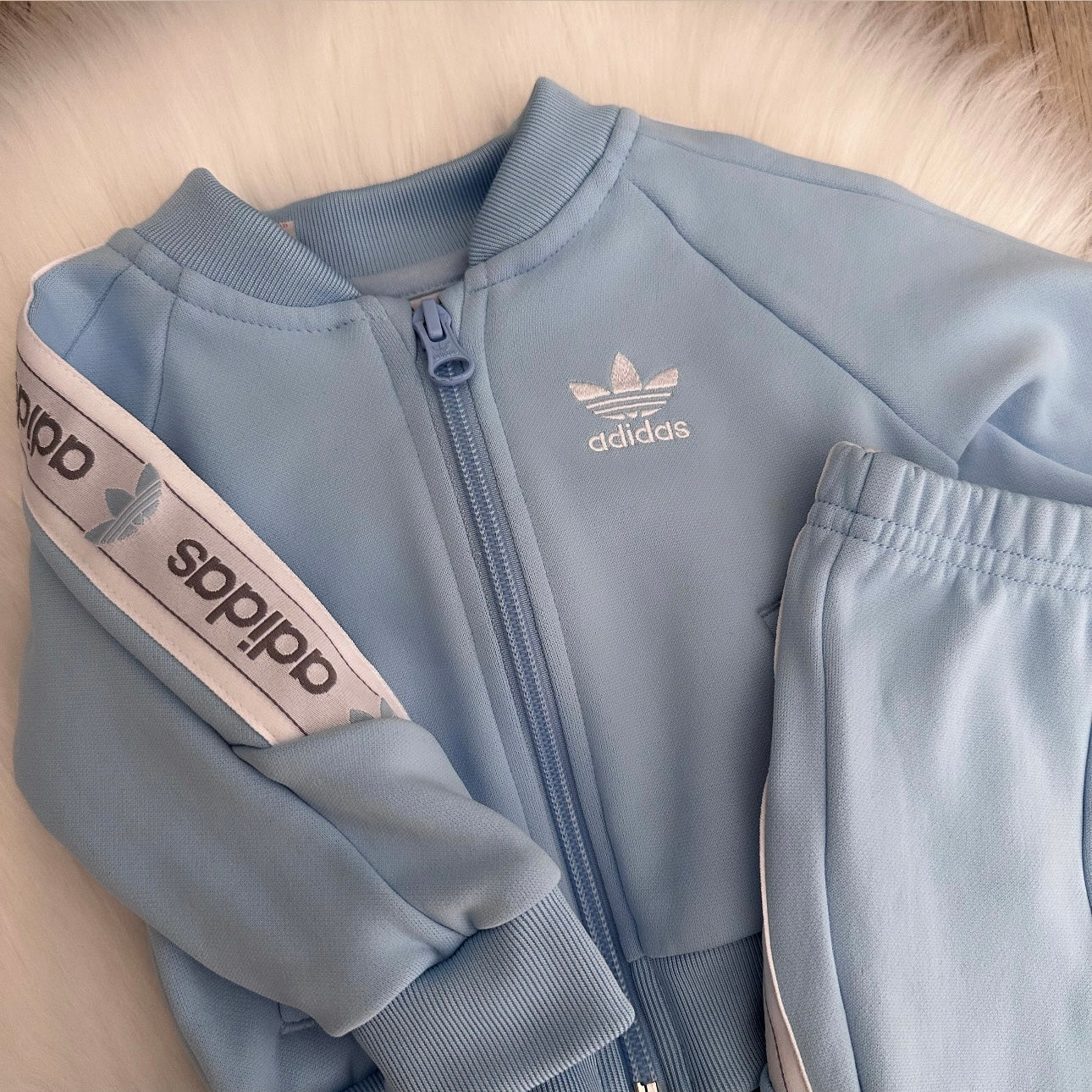 Adidas Boys Tracksuit - 0/3 months