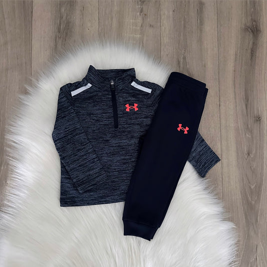Under Armour Boys Tracksuit - 6/9 months