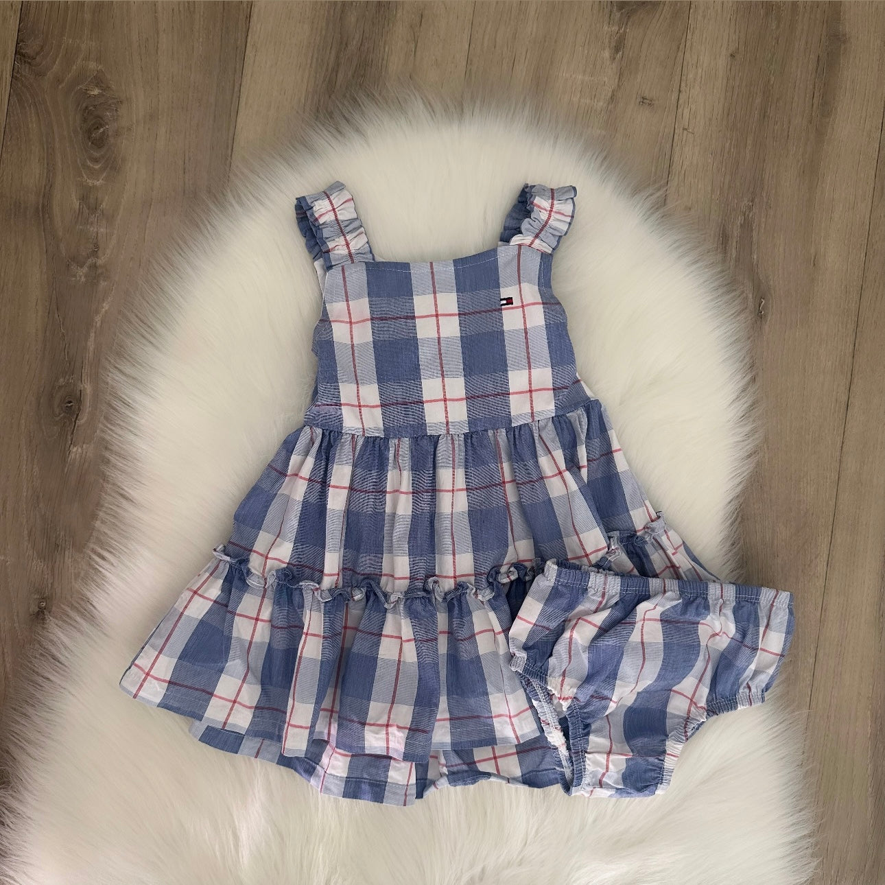 Tommy Hilfiger Girls Dress Set - 12M