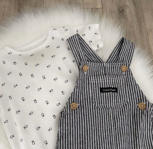 Calvin Klein Boys Dungarees Set - 0/3 months