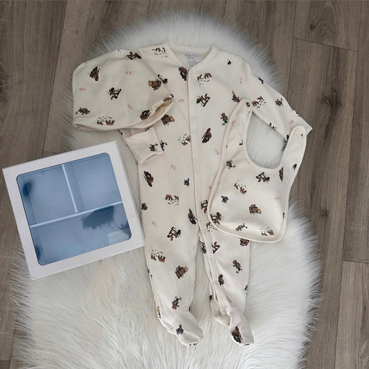 Ralph Lauren Girls Babygrow Gift Set - 6M