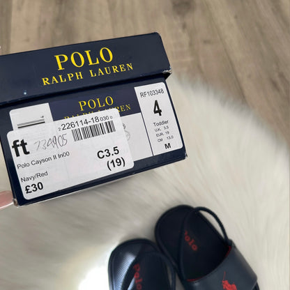 Ralph Lauren Boys Sliders - 3.5 UK