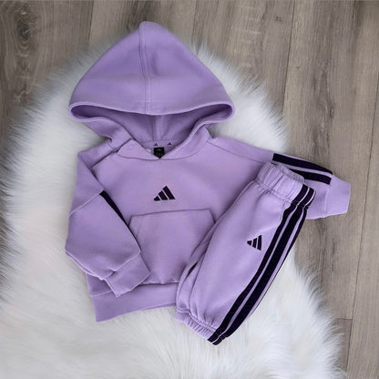 Adidas Girls Tracksuit - 0/3 months