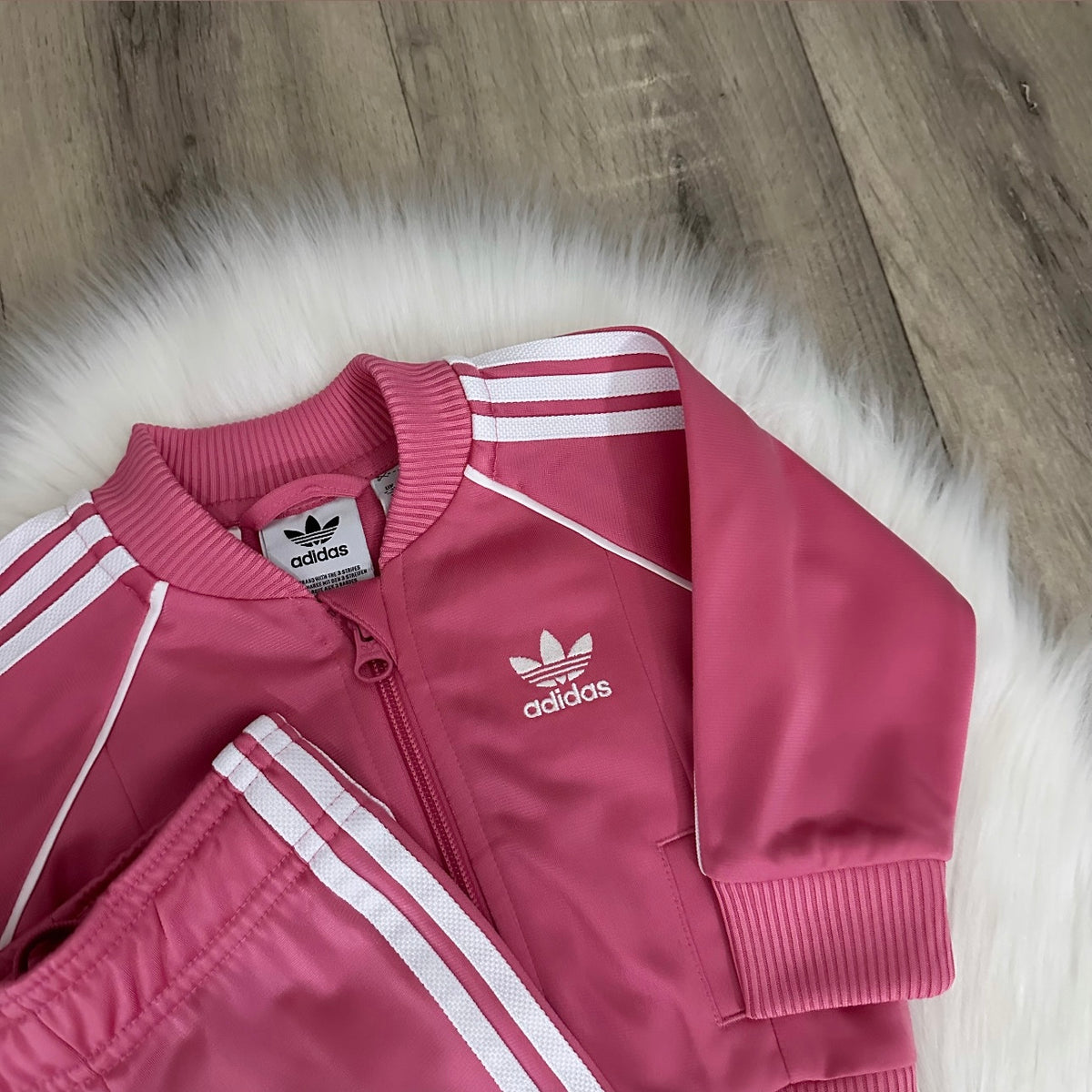 Adidas Girls Tracksuit - 0/3 months