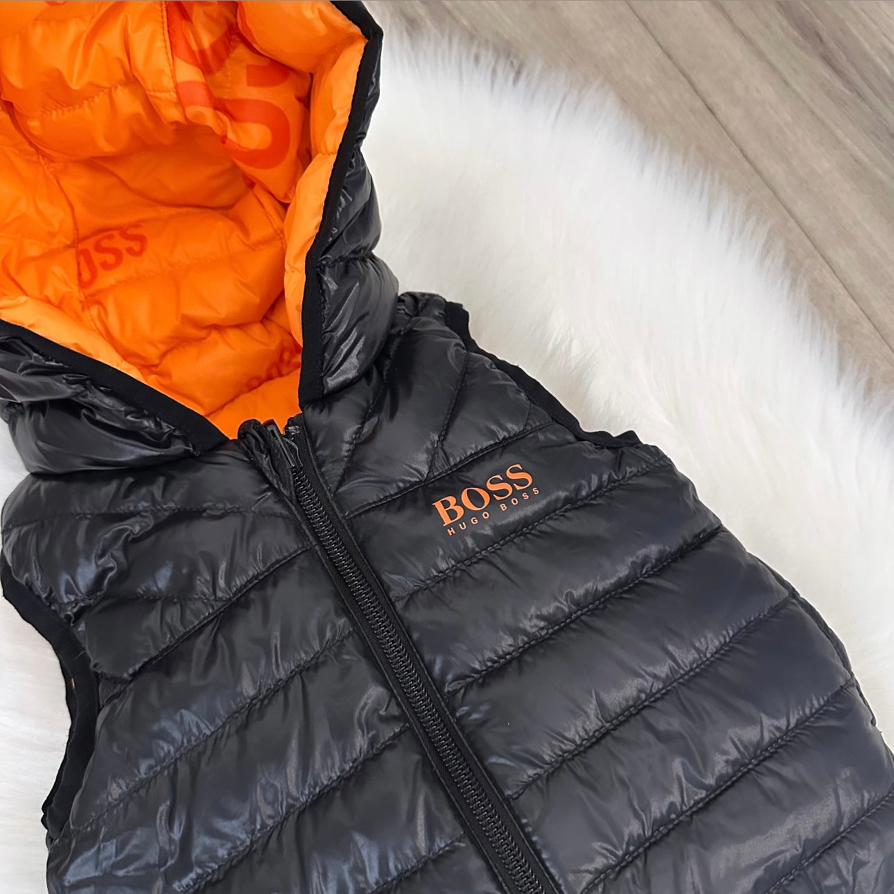 Hugo Boss Boys Reversible Gilet - 6M