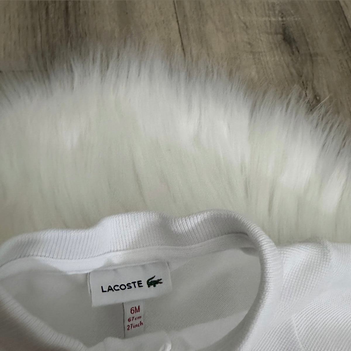 Lacoste Girls Shirt Rattle Set - 6M
