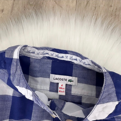 Lacoste Girls Dress - Age 4
