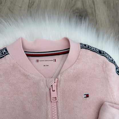 Tommy Hilfiger Girls Towelling Tracksuit - 3/6 months