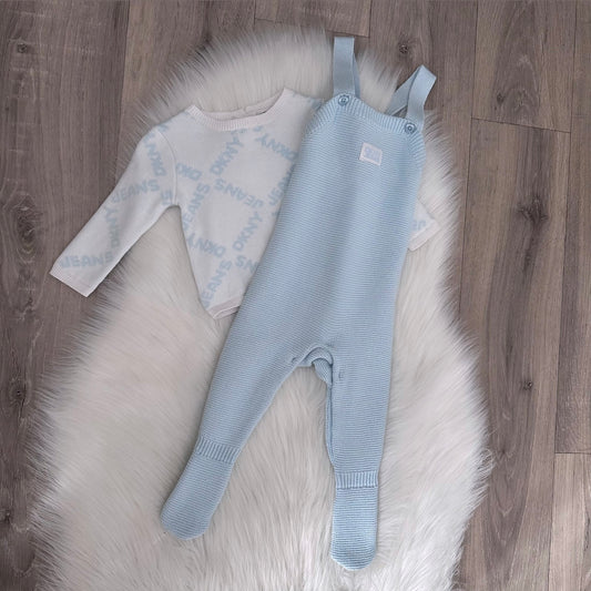 DKNY Boys Dungaree Set - 3/6 months