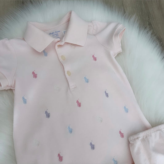 Ralph Lauren Girls Dress Set - 12M