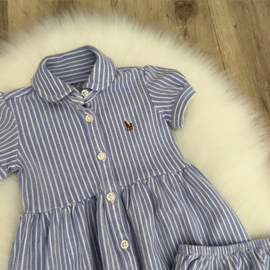Ralph Lauren Girls Dress Set - 6M