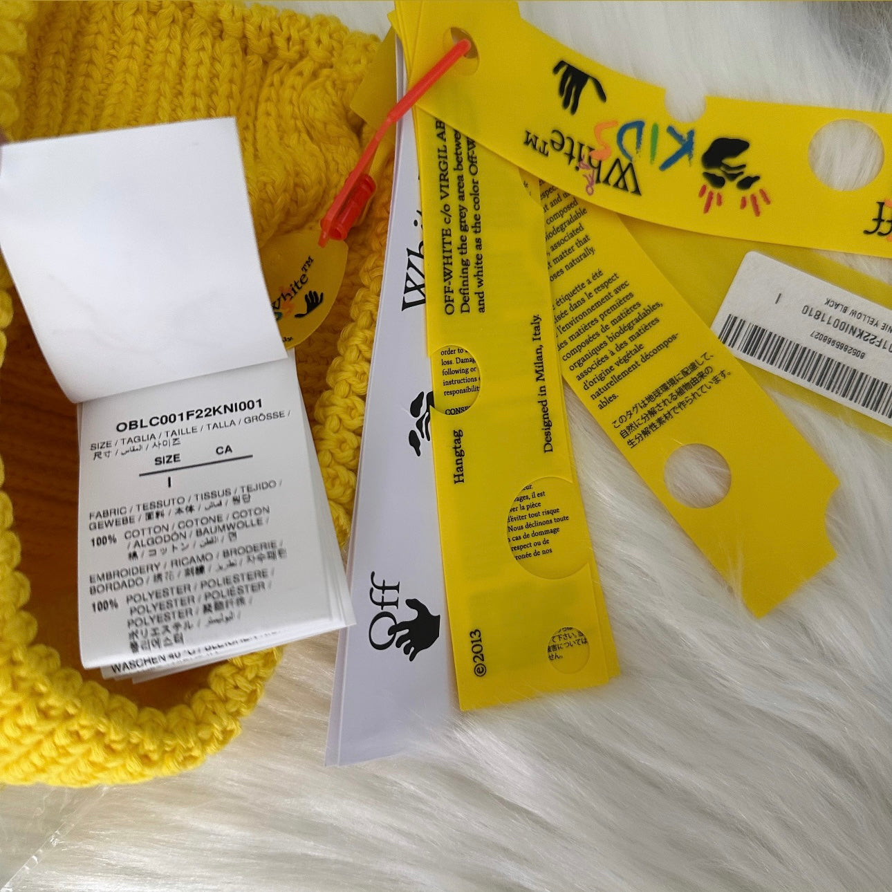 *NEW* Off-White Boys Beanie Hat - Size I