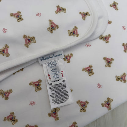 Ralph Lauren Girls Teddy Blanket - One Size