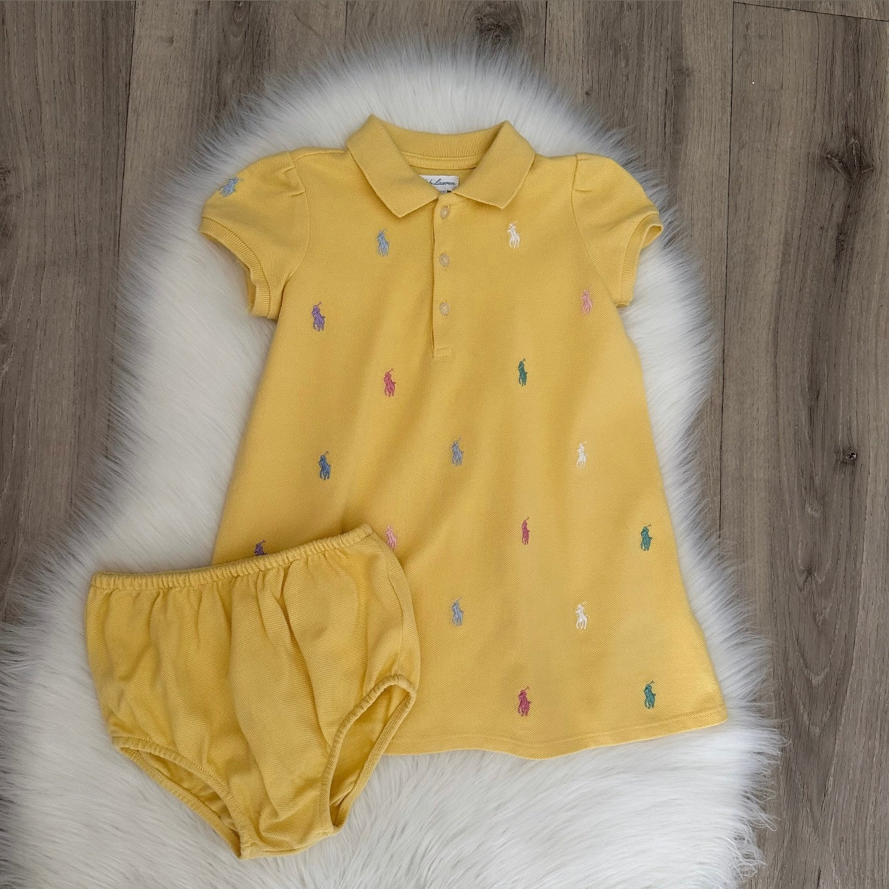 Ralph Lauren Girls Dress Set - 18M