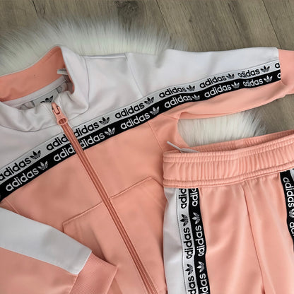 Adidas Girls Tracksuit - 6/9 months