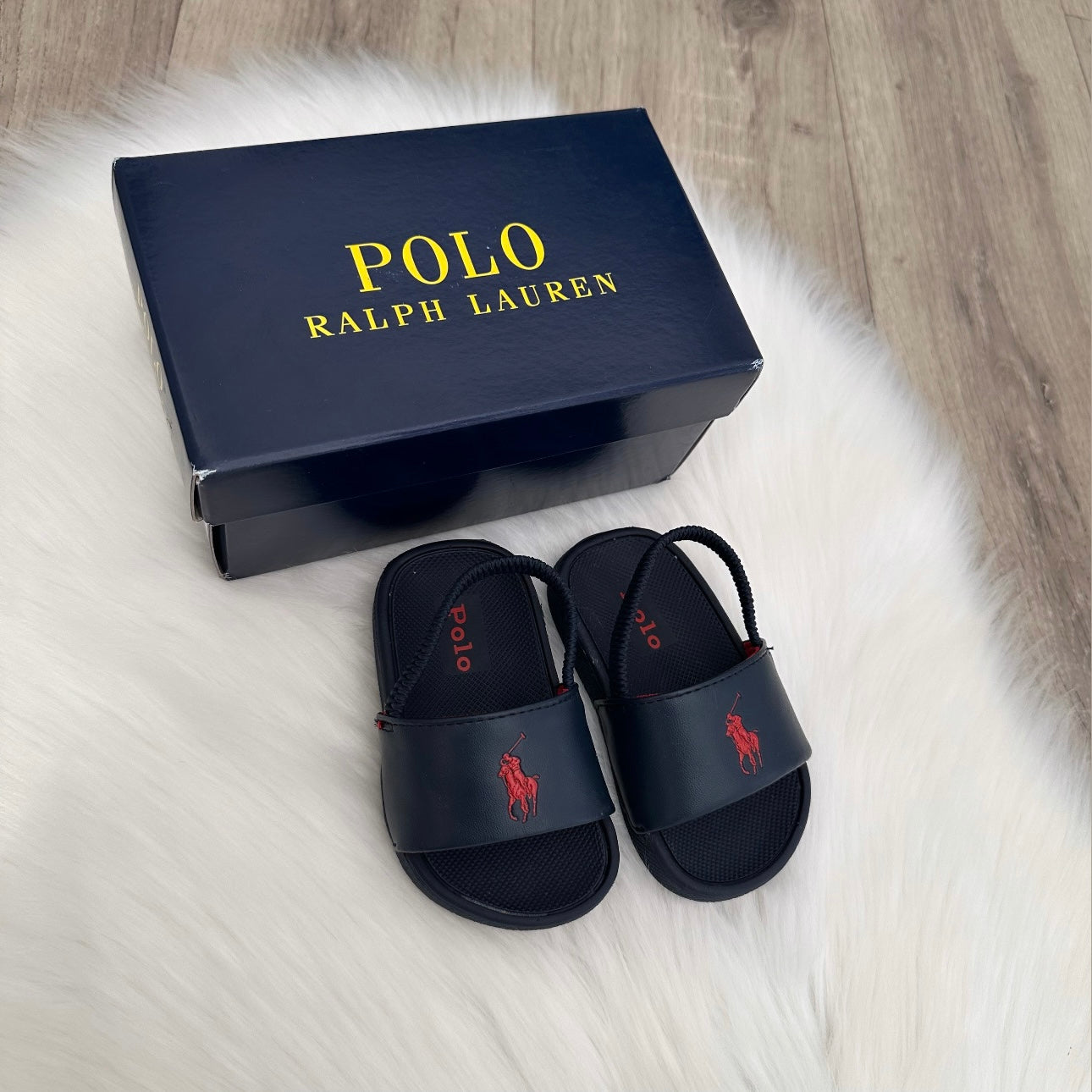 Ralph Lauren Boys Sliders - 3.5 UK