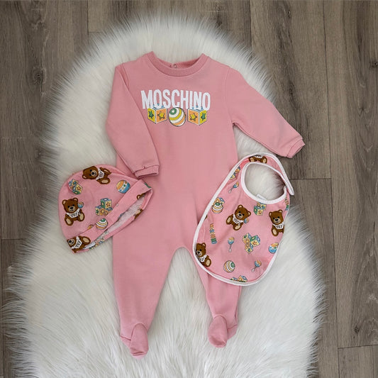 Moschino Girls Babygrow Set - 3/6 months