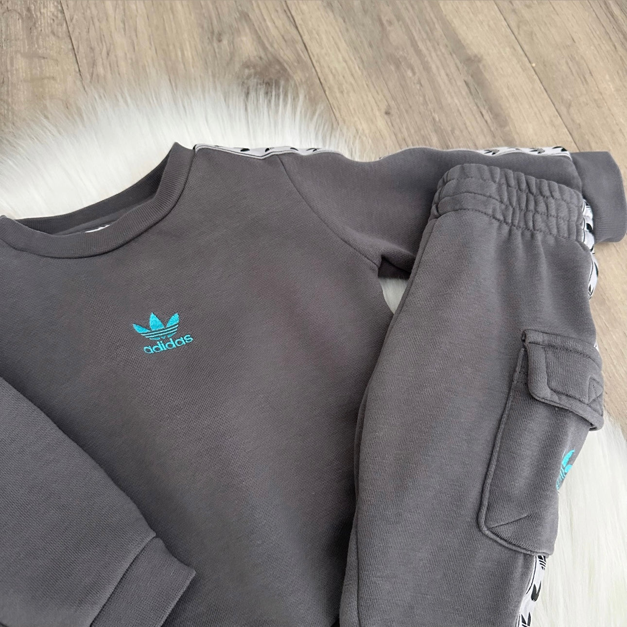 Adidas Boys Tracksuit Set - 3/6 months
