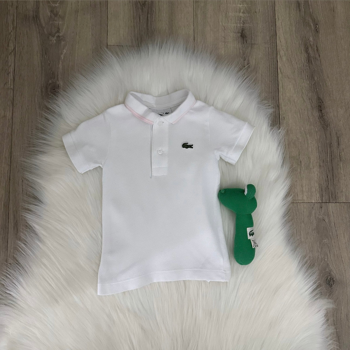 Lacoste Girls Shirt Rattle Set - 6M