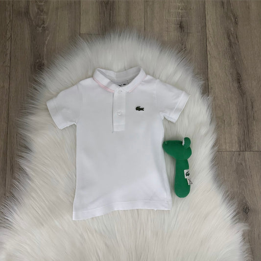 Lacoste Girls Shirt Rattle Set - 6M