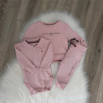 Tommy Hilfiger Girls Tracksuit Set - 0/3 months