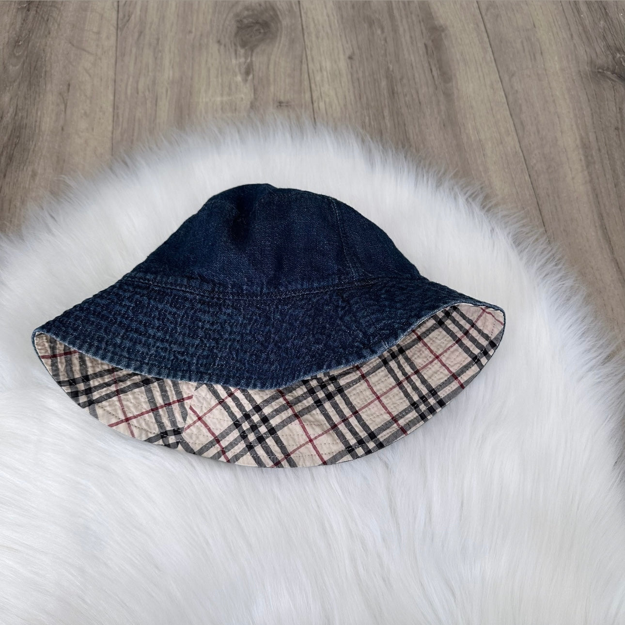 Burberry Reversible Unisex Bucket Hat - Size 52