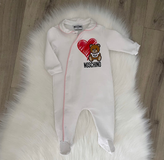 Moschino Girls Babygrow - 3/6 months