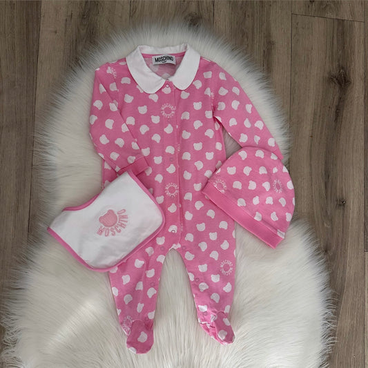 Moschino Girls Babygrow - 3/6 months