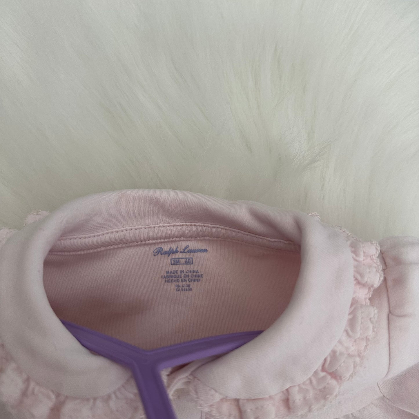 Ralph Lauren Girls Babygrow - 3M
