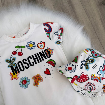Moschino Girls Romper Set - 3/6 months