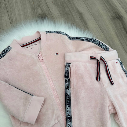 Tommy Hilfiger Girls Towelling Tracksuit - 3/6 months