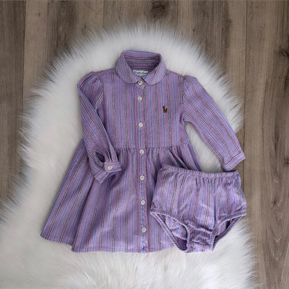 Ralph Lauren Girls Dress Set - 6M
