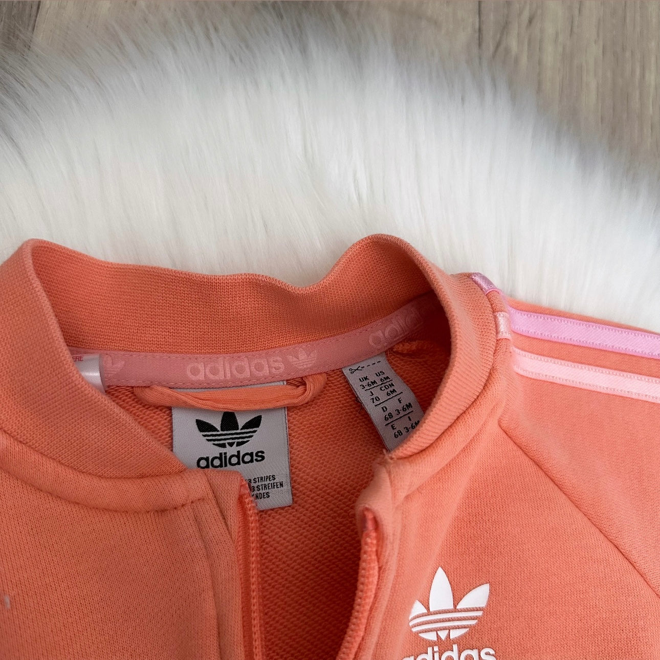 Adidas Girls Tracksuit Set - 3/6 months