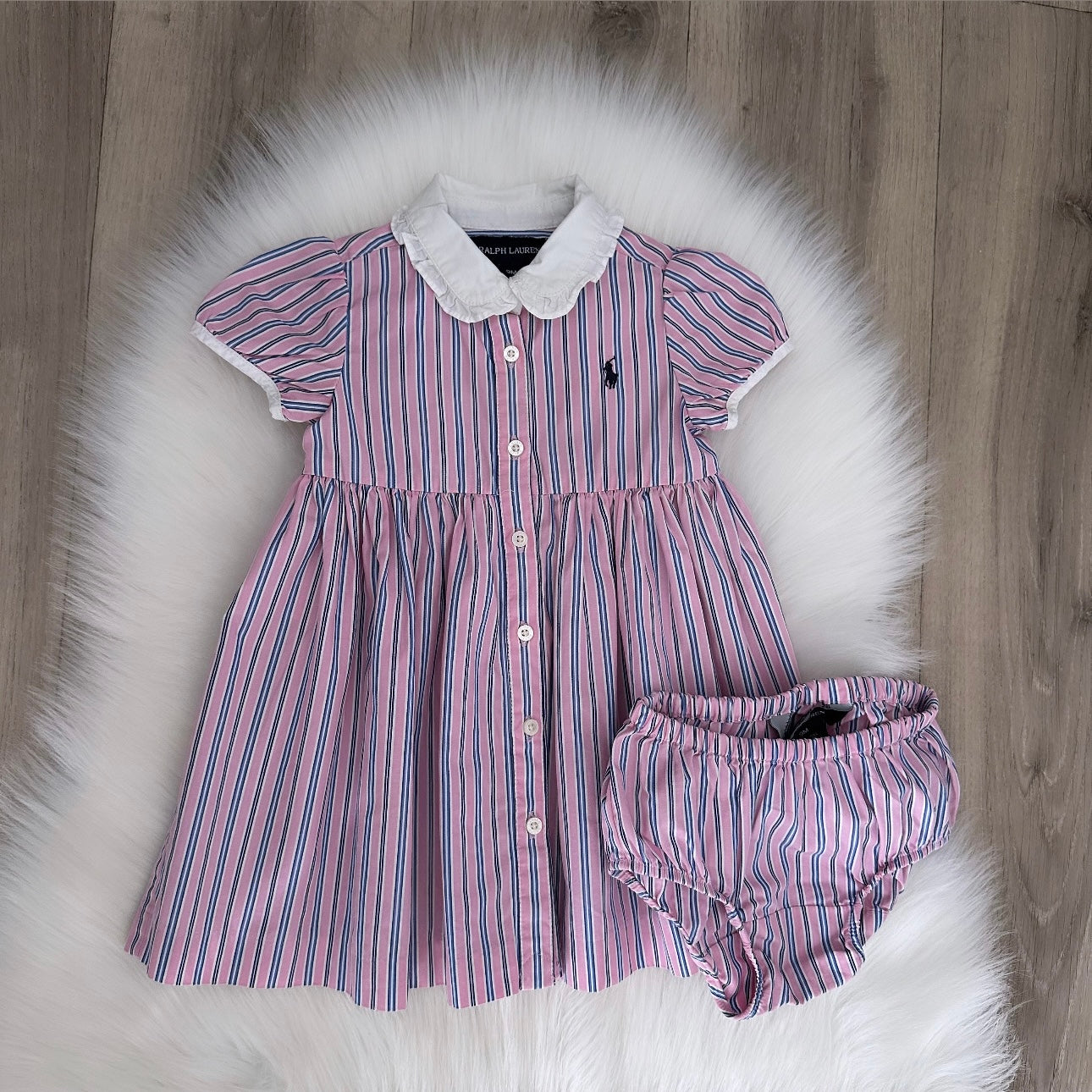 Ralph Lauren Girls Dress Set - 9M