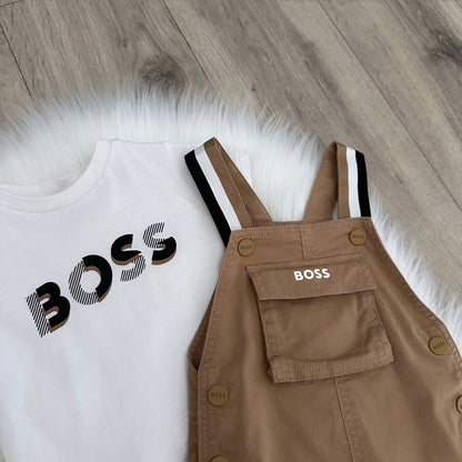 Hugo Boss Boys Dungaree Set - 3M