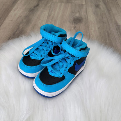 Nike ‘Blue Lightening Black’ Boys Air Force 1 Trainers - UK 5.5