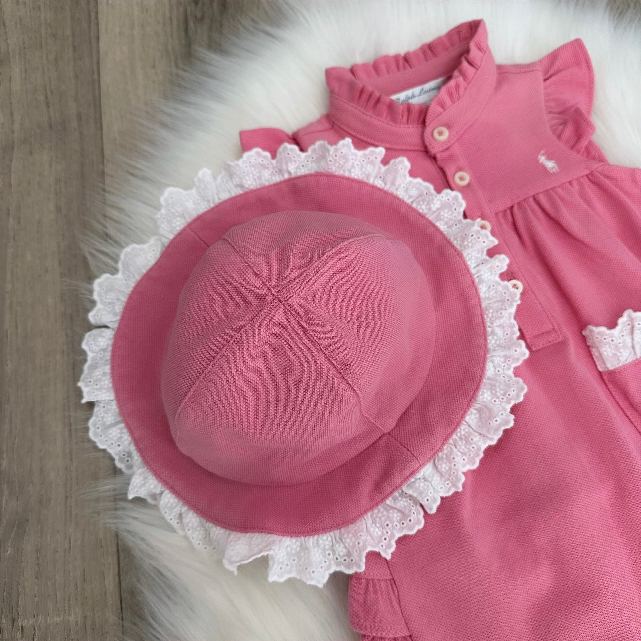 Ralph Lauren Girls Romper Set - 6M