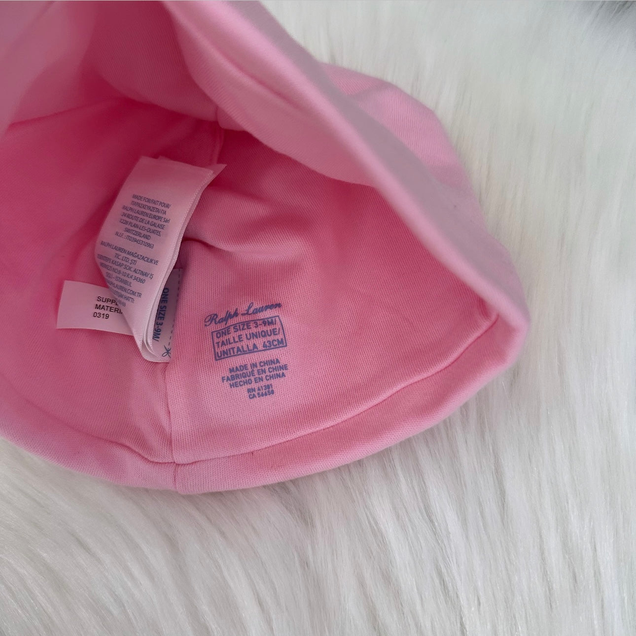 Ralph Lauren Girls Hat - 3/9M