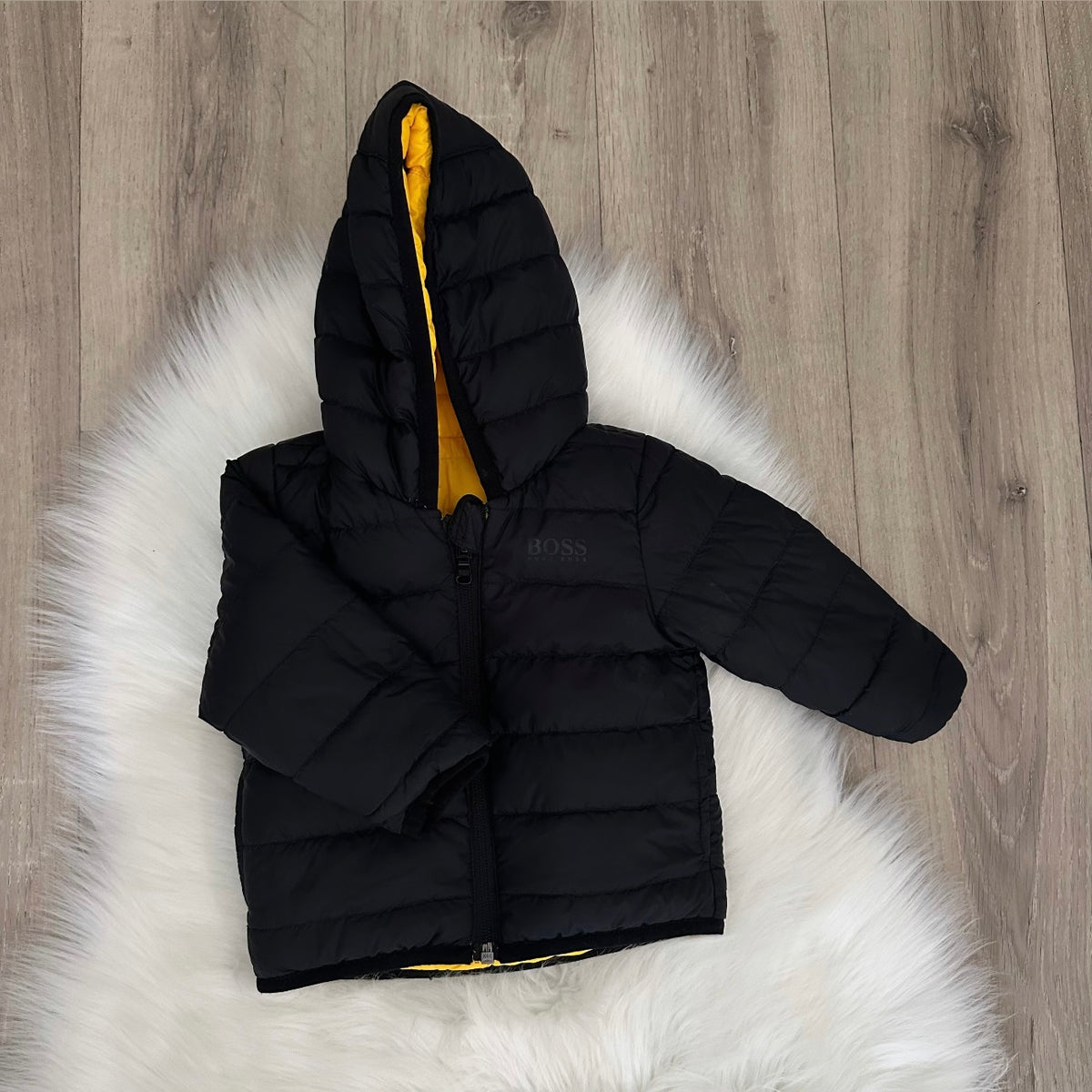 Hugo Boss Boys Reversible Coat - 9M