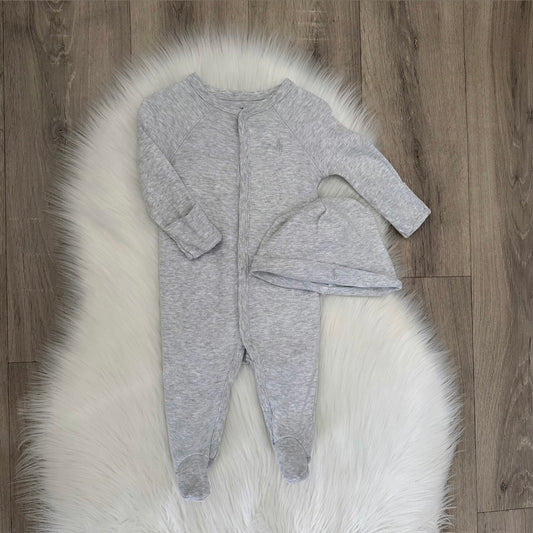 Ralph Lauren Boys Babygrow Hat Set - 3M