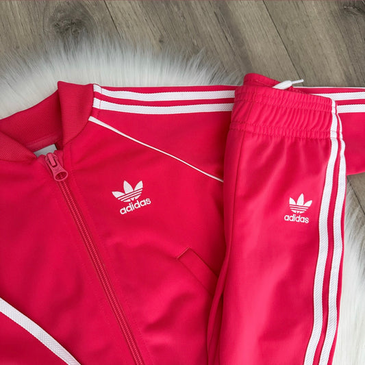 Adidas Girls Tracksuit Set - 6/9 months