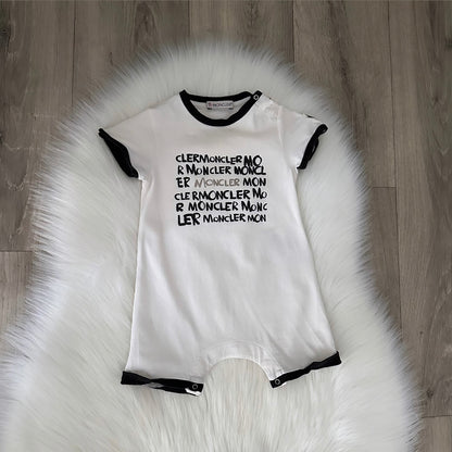 Moncler Off White / Cream Boys Romper - 6/9 months