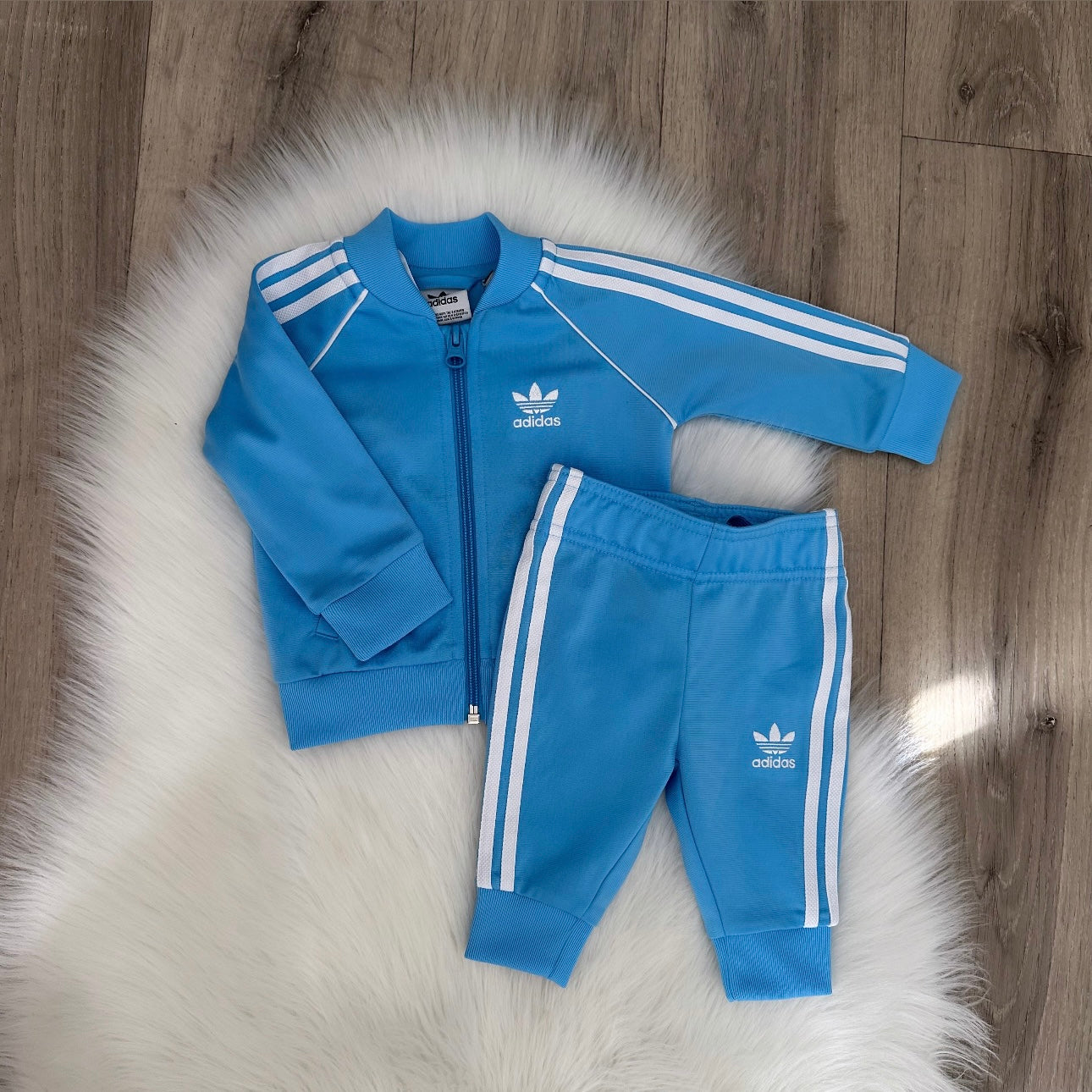 Adidas Boys Tracksuit Set - 0/3 months