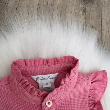 Ralph Lauren Girls Romper Set - 6M