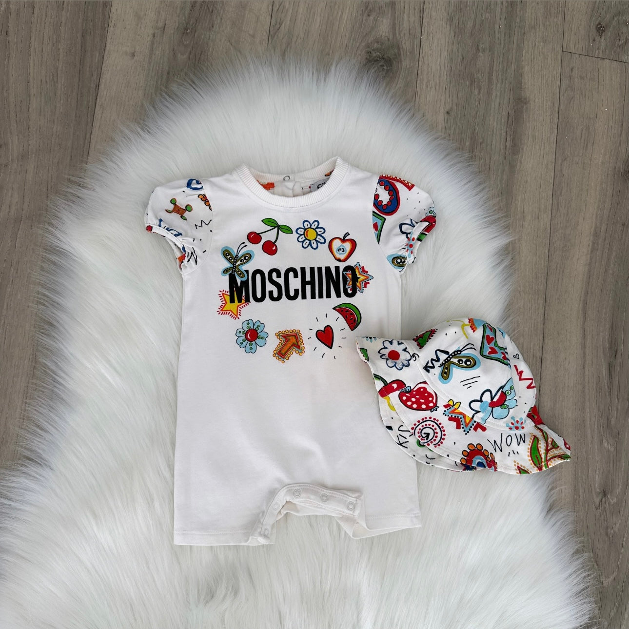 Moschino Girls Romper Set - 3/6 months