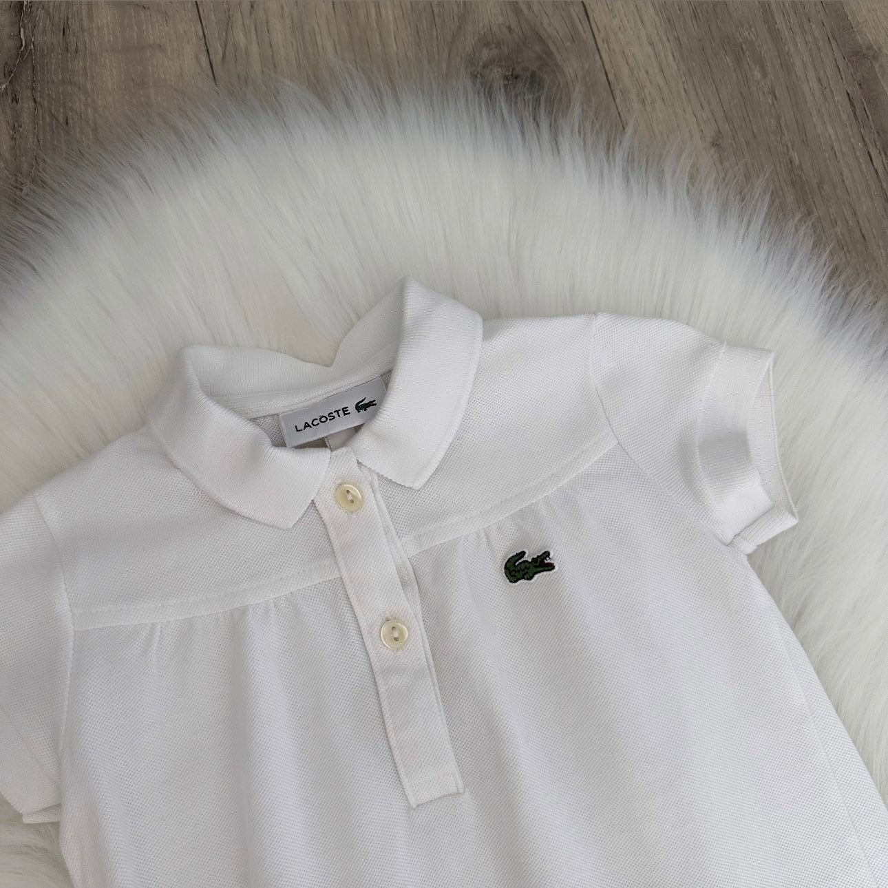 Lacoste Girls Polo Shirt - Age 1