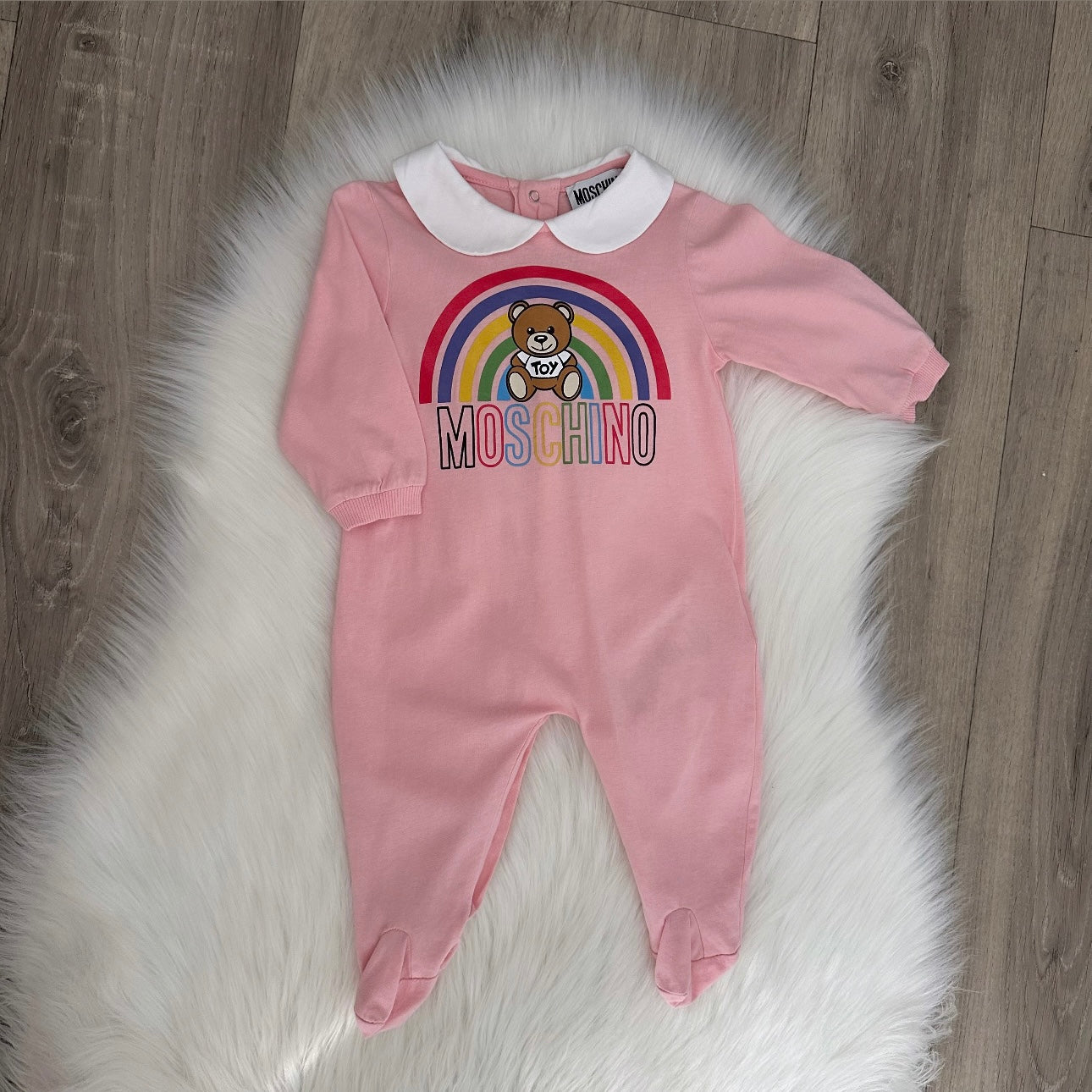 Moschino Girls Babygrow - 3/6 months