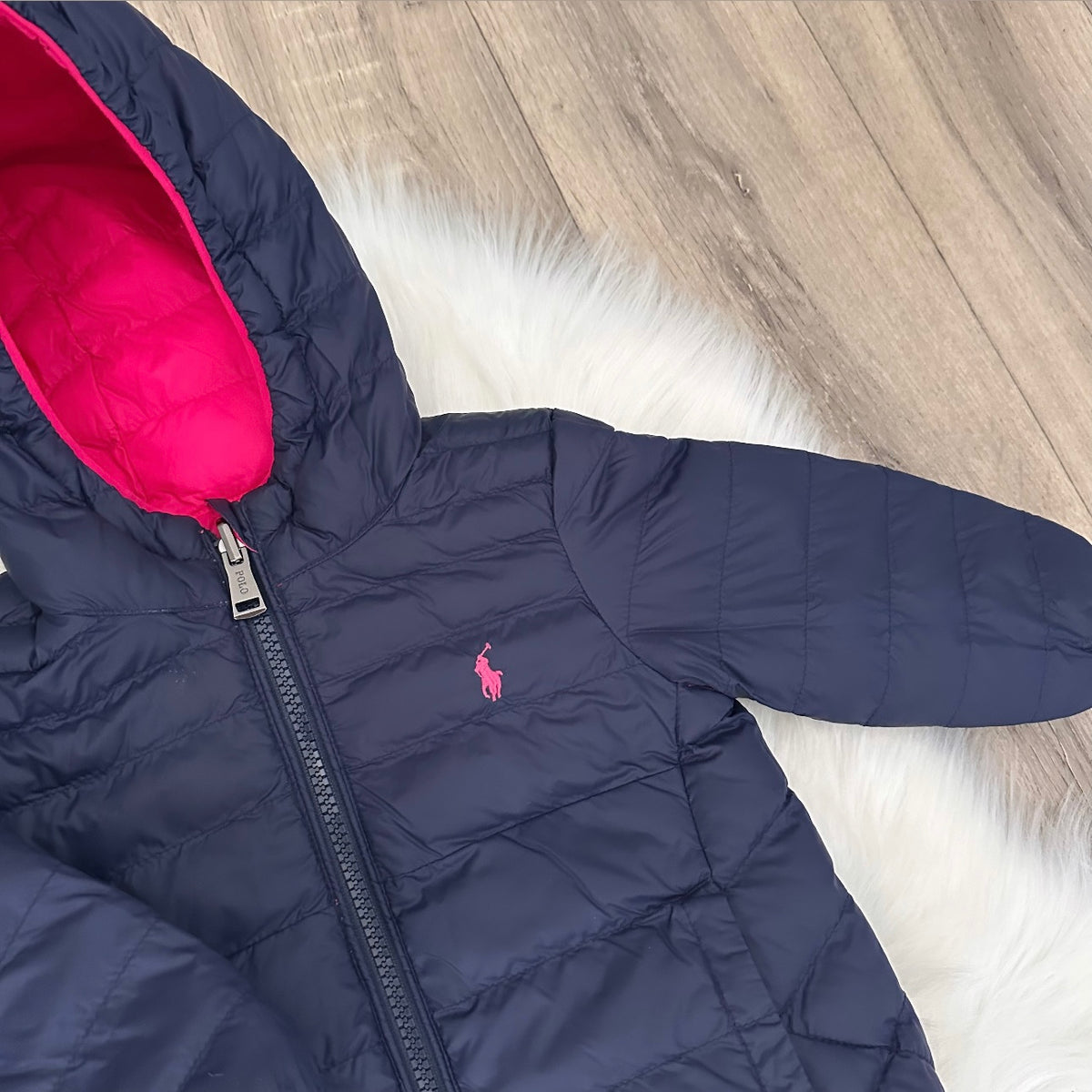 Ralph Lauren Girls Reversible Coat - 12M