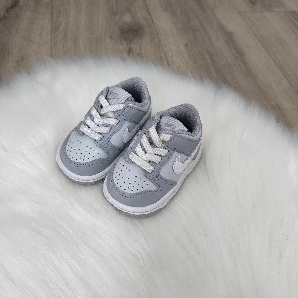 Nike ‘Wolf Grey’ Boys Dunks Trainers - 1.5 UK