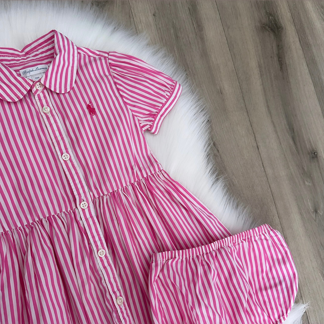 Ralph Lauren Girls Dress Set - 24M